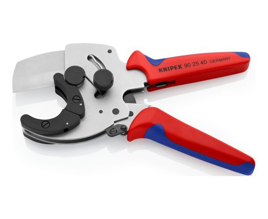 KNIPEX pipe cutter 90 25 40 (red/blue, for composite and plastic pipes)