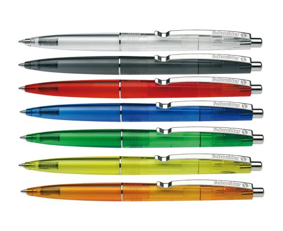 Lodīšu pildspalva SCHNEIDER ICY COLOURS K20, asorti caurspīdīgs korpuss, zila ( Gab. x 5 )