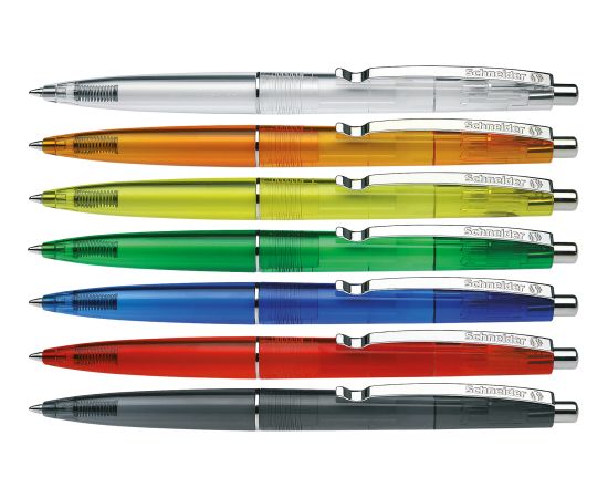 Lodīšu pildspalva SCHNEIDER ICY COLOURS K20, asorti caurspīdīgs korpuss, zila ( Gab. x 5 )