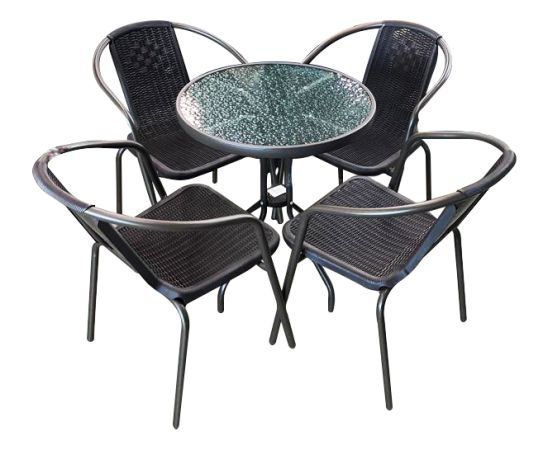 Besk Dārza komplekts, galds un 4 krēsli