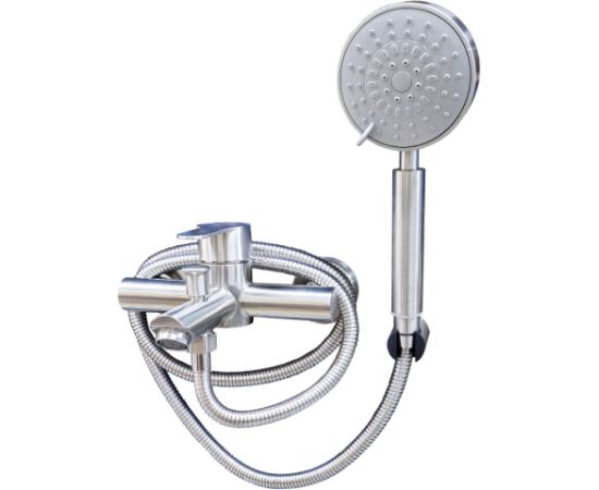 Baltic Aqua Jaucējkrāns vannas ar dušas komplektu S-4/35K Steel  Смесители для душа / Душевые системы