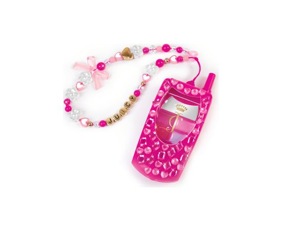 MAKE IT REAL Juicy Couture Stilīgais telefons – lūpu spīdums ar pašgatavotu siksniņu