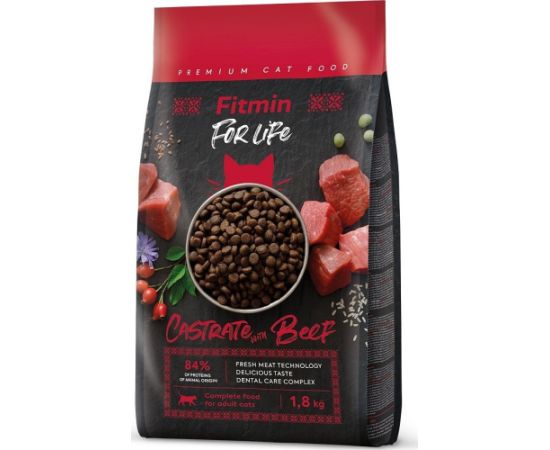 Fitmin  Cat For Life Castrate Beef 1,8 kg