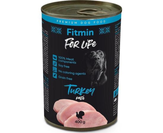 Fitmin  Fitmin For Life Dog karma mokra dla psa z indyka - 400g