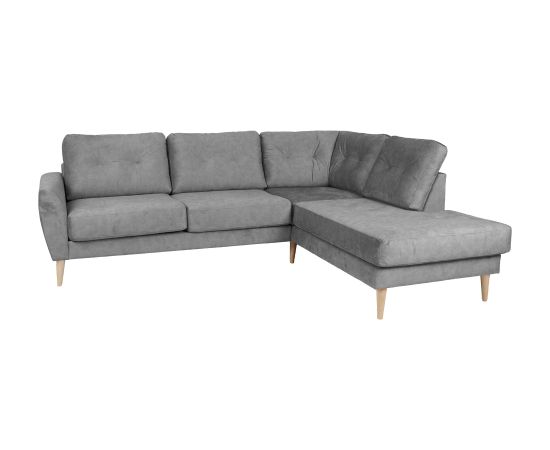 Corner sofa HEIVI RC, grey velvet