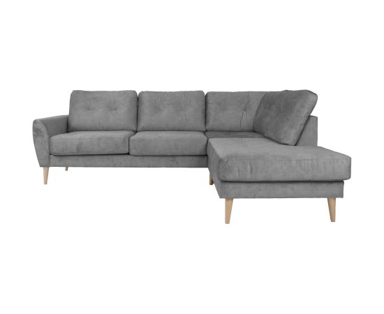 Corner sofa HEIVI RC, grey velvet