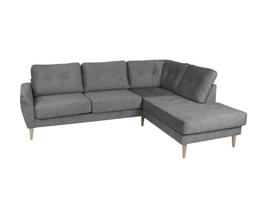 Corner sofa HEIVI RC, grey velvet