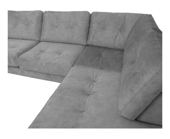 Corner sofa HEIVI RC, grey velvet