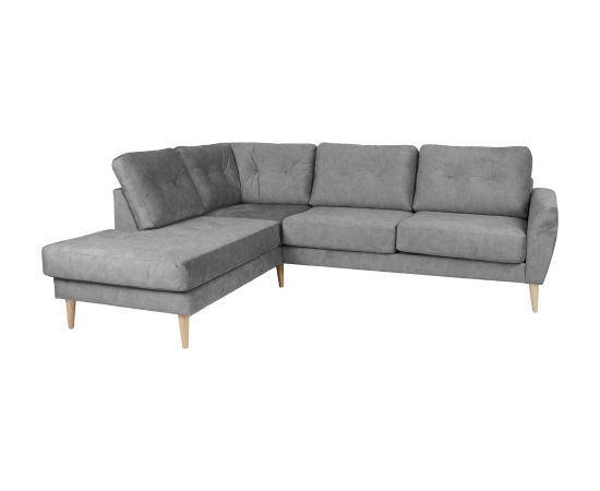 Corner sofa HEIVI LC, grey velvet Диваны