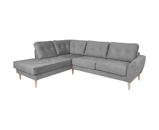 Corner sofa HEIVI LC, grey velvet Диваны