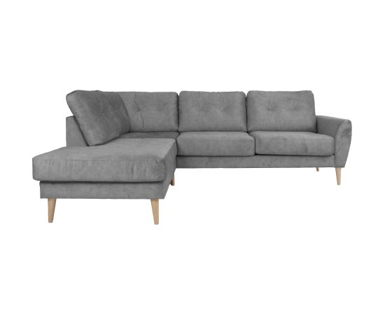 Corner sofa HEIVI LC, grey velvet Диваны