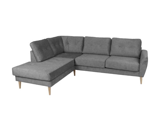 Corner sofa HEIVI LC, grey velvet Диваны