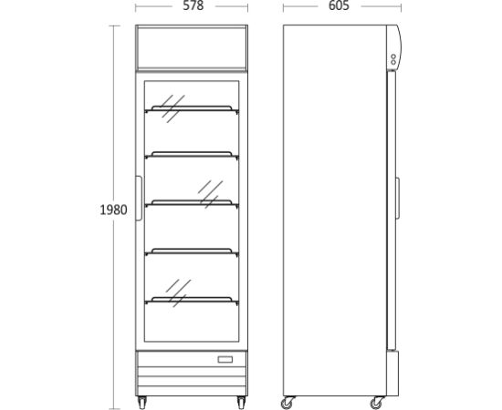 Display cooler Scandomestic SD417BE black