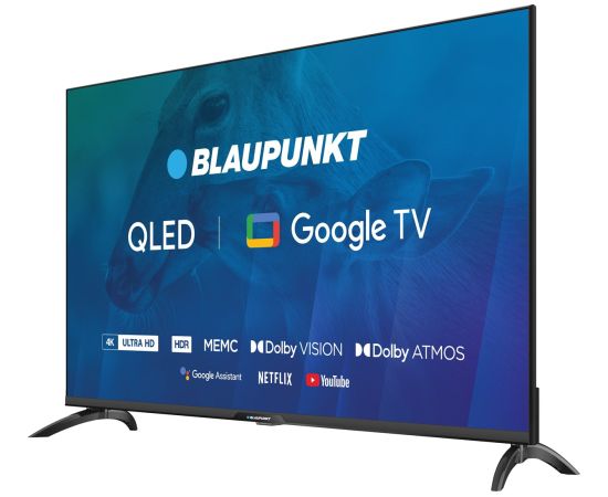 TV 43" Blaupunkt 43QBG7000S 4K Ultra HD QLED, GoogleTV, Dolby Atmos, WiFi 2,4-5GHz, BT,, black