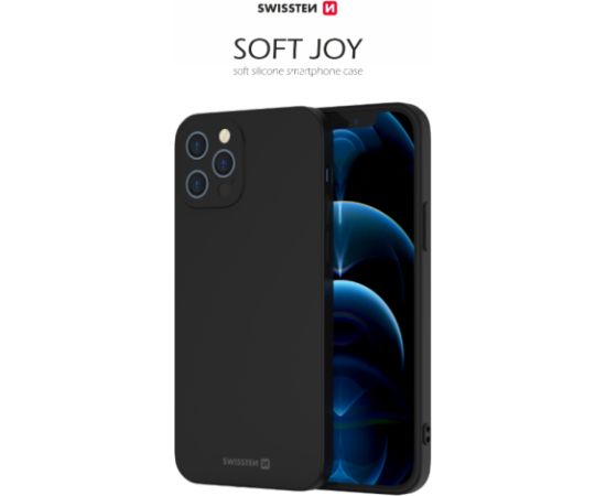 Swissten Soft Joy Silikona vāciņš priekš Samsung Galaxy  S21 FE Melns