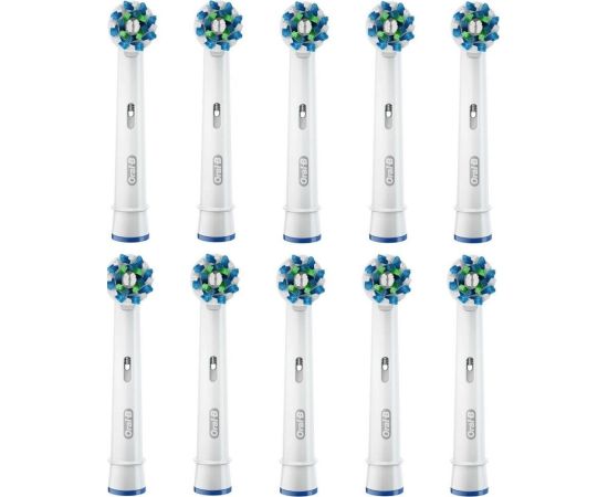 Oral-B Toothbrush replacement EB50 10 Cross Action Heads, For adults, Number of brush heads included 10, White