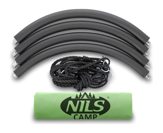 NILS CAMP Stork's Nest Swing NB5036 Green 120 cm Dārza šūpuļkrēsli