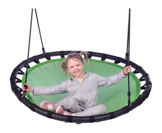 NILS CAMP Stork's Nest Swing NB5036 Green 120 cm Dārza šūpuļkrēsli