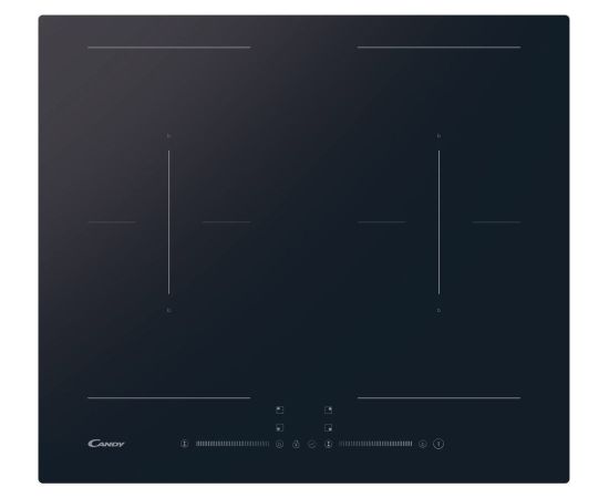 Candy CDTP644SC/E1 Black Indukcijas virsma Iebūvējama virsma - Indukcijas