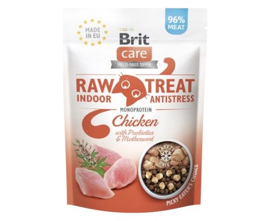 BRIT Care Raw Treat Indoor&Antistress Chicken  - cat treats - 40g