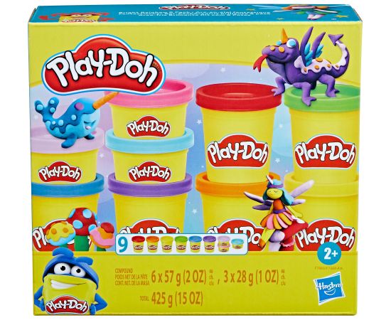 PLAY-DOH масса для лепки Блестки, 6 шт