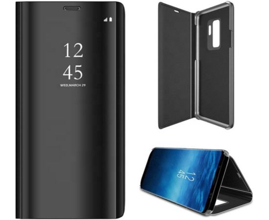Mocco Clear View Cover Case Grāmatveida Maks Telefonam Samsung Galaxy A05s Melns