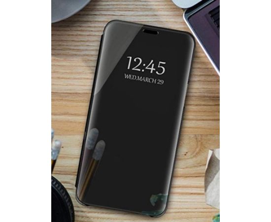Mocco Clear View Cover Case Grāmatveida Maks Telefonam Samsung Galaxy A05s Melns