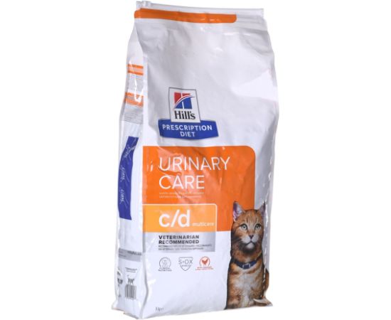 HILL'S PRESCRIPTION DIET Feline c/d Urinary Care Multicare Dry cat food Chicken 8 kg