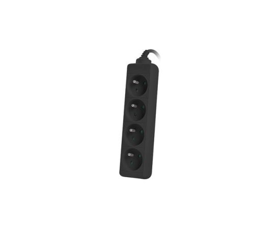 LANBERG POWER STRIP 1M BLACK, 4X 230V PL, UPS