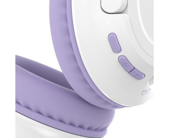 Belkin SOUNDFORMINSPIRE OVEREAR HEADSET LAV Wired & Wireless Head-band Calls/Music USB Type-C Bluetooth Lavender, White