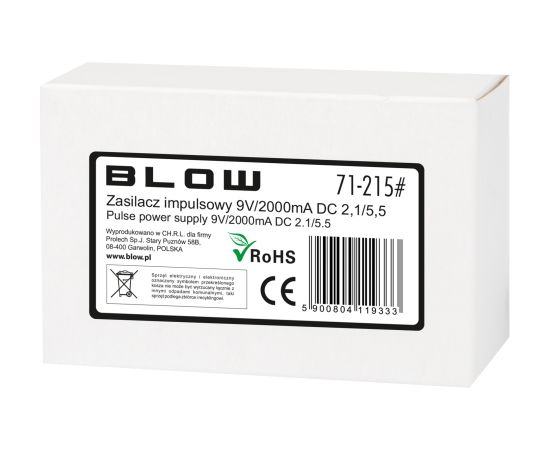 Blow 71-215# Импульсный источник питания 9В/2000мА