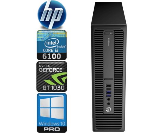 HP 600 G2 SFF i3-6100 8GB 1TB SSD+1TB GT1030 2GB WIN10Pro