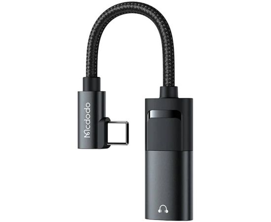 USB-C to AUX mini jack 3.5mm + USB-C adapter, Mcdodo CA-1880 (black)