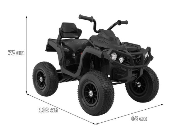 Ramiz Pojazd Quad ATV Pompowane Koła Czarny