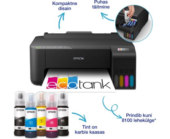Epson ink tank printer EcoTank L1270, black