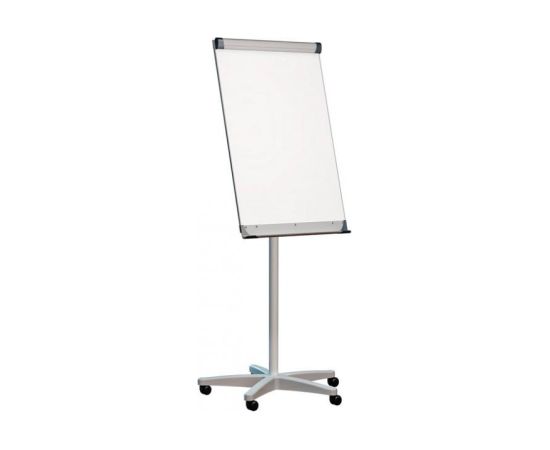 2X3 Balta magnētiska tāfele Mobilechart 70x100 ar statīvu
