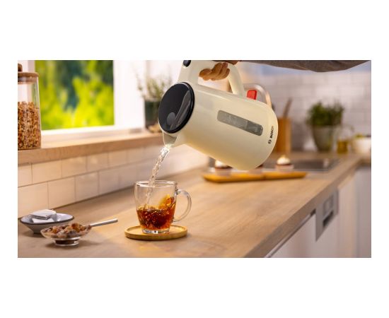 BOSCH TWK 1M127 Elektriskā tējkanna 1.7L 2400W Krēms krāsa