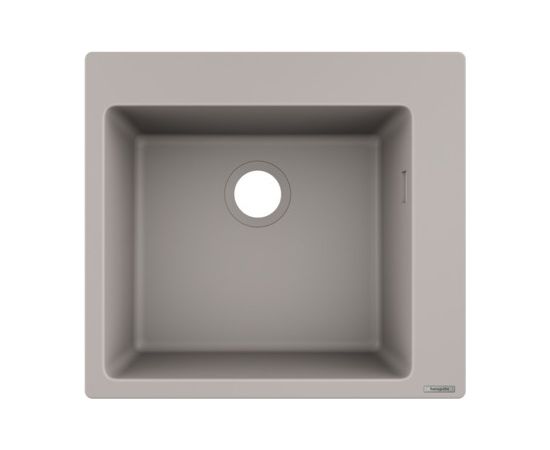Hansgrohe virtuves izlietne S510-F450, viena bļoda, 560x510 mm, concrete grey