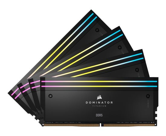 Corsair DDR5 - 64GB - 6000 - CL - 36 (4x 16 GB) quad kit, RAM (black, CMP64GX5M4B6000C36, Dominator Titanium, INTEL XMP)
