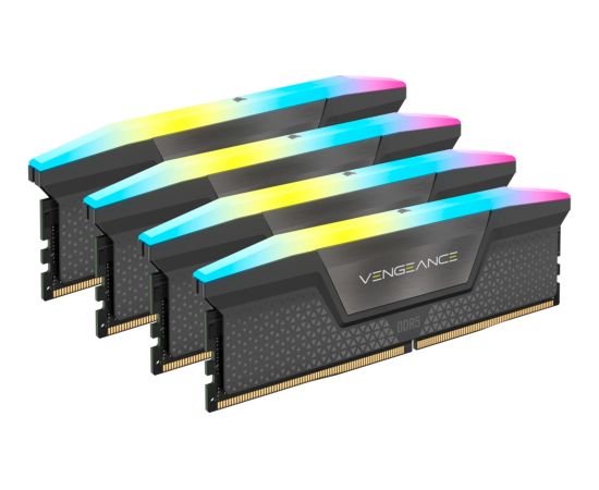 Corsair DDR5 - 64GB - 5600 - CL - 40 (2x 32 GB) dual kit, RAM (gray, CMH64GX5M2B5600Z36K, Vengeance RGB, AMD EXPO)