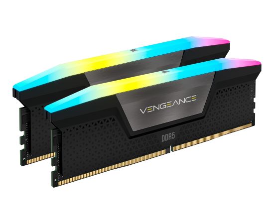 Corsair DDR5 - 48GB - 6000 - CL - 36 (2x 24 GB) dual kit, RAM (black, CMH48GX5M2E6000C36, Vengeance RGB, INTEL XMP)