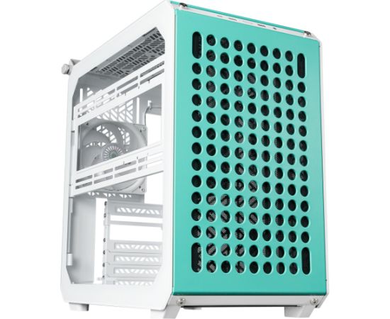 Cooler Master Qube 500 Flatpack Macaron Edition Tower Case (White, Mint, Pink, Cream)