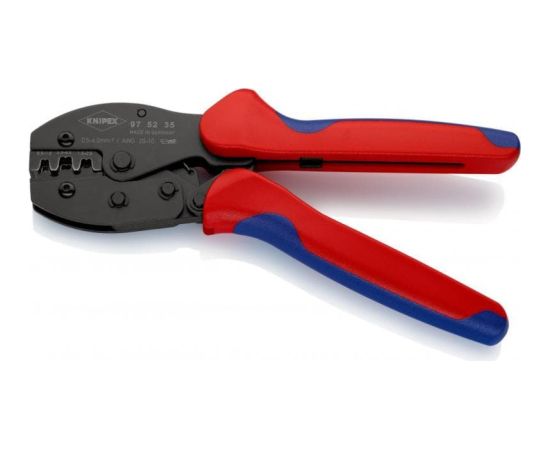 KNIPEX PreciForce crimping pliers 97 52 35 (red/blue, crimping 0.5 - 6.0mm2, F-crimp)