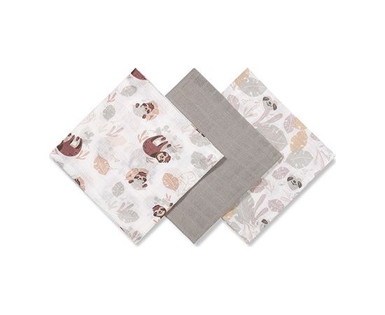 Babyono Muslīna autiņu komplekts SUPER SOFT (3 gab.) 348/10 grey