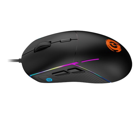 CANYON Shadder GM-321, Optical gaming mouse, Instant 725F, ABS material, huanuo 5 million cycle switch, 1.65M braided cable with magnet ring, weight: 100g, Size: 126*63.4*39.7mm, Black