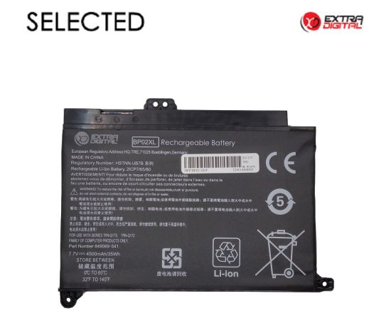 Extradigital Аккумулятор для ноутбука HP BP02XL, 4500mAh, Extra Digital Selected