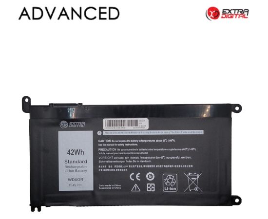 Extradigital Notebook battery DELL WDX0R, 42Wh, Extra Digital Advanced