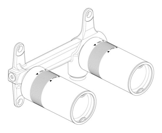 Ideal Standard Kit1 iebūvējamā daļa maisītājam no sienas - gab.