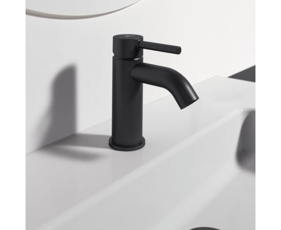 Ideal Standard CERALINE maisītājs ar Pop-up noplūdi izlietnei, Silk Black Для раковины