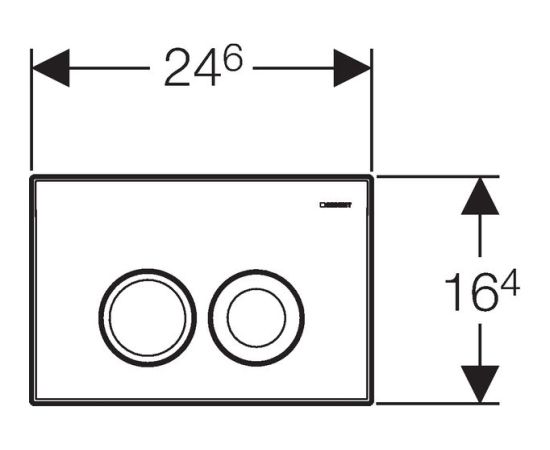 Geberit Delta 21 spiedpoga, balta